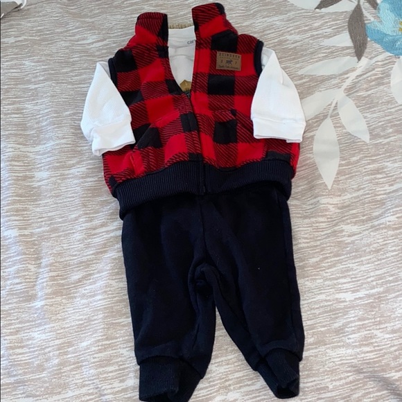 Carter's Other - Carter’s 3-Piece Buffalo Plaid Vest/Pants/Shirt